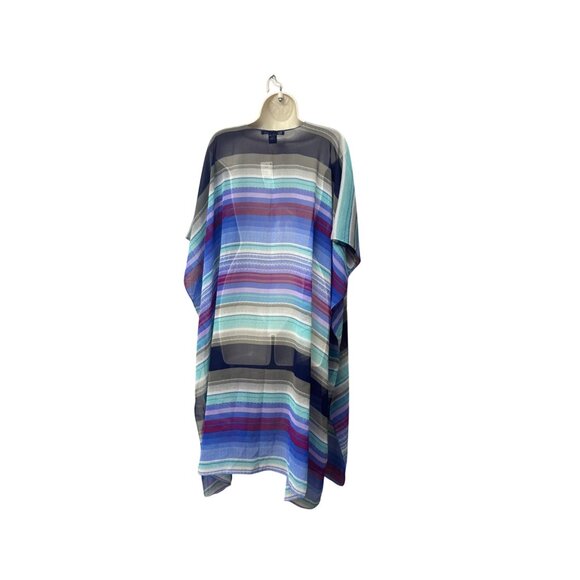 Cejon Melrose Women's Striped Duster, Multi Colored, OS - Picture 11 of 11